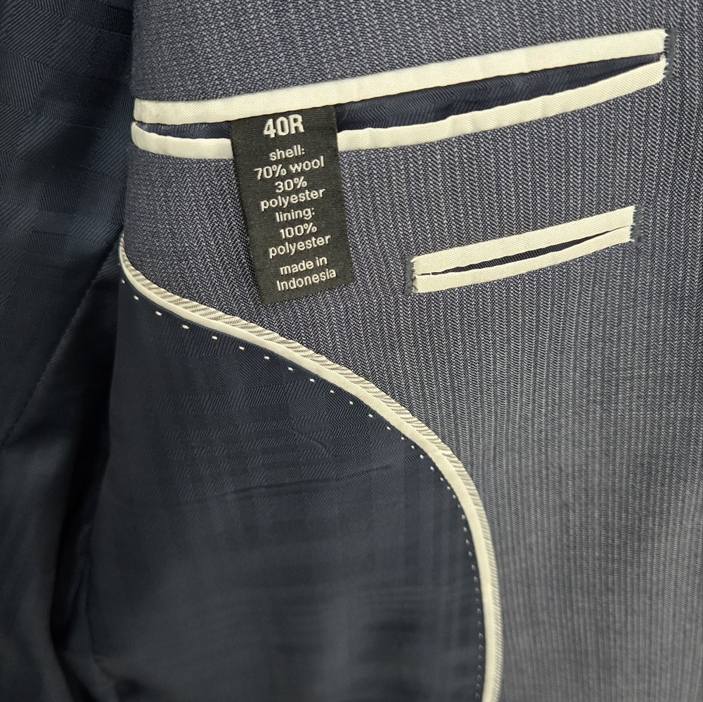 Men's blue Blazer 40 R - Picture 4 of 5